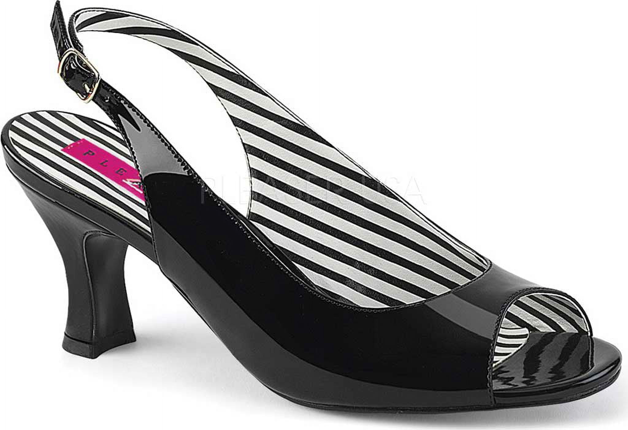 Pleaser Women's Domina 6" Peep Toe Stiletto Pump | Synthetic, Ultra High Heel, Sexy Dress Shoe