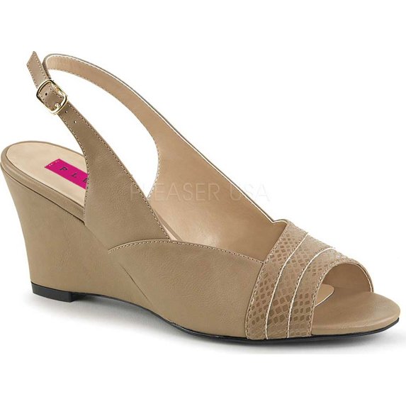 Women's Pleaser Pink Label Kimberly 01SP Wedge Slingback