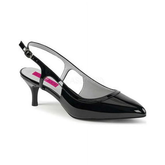 Women's Pleaser Pink Label Kitten-02 Slingback Pump