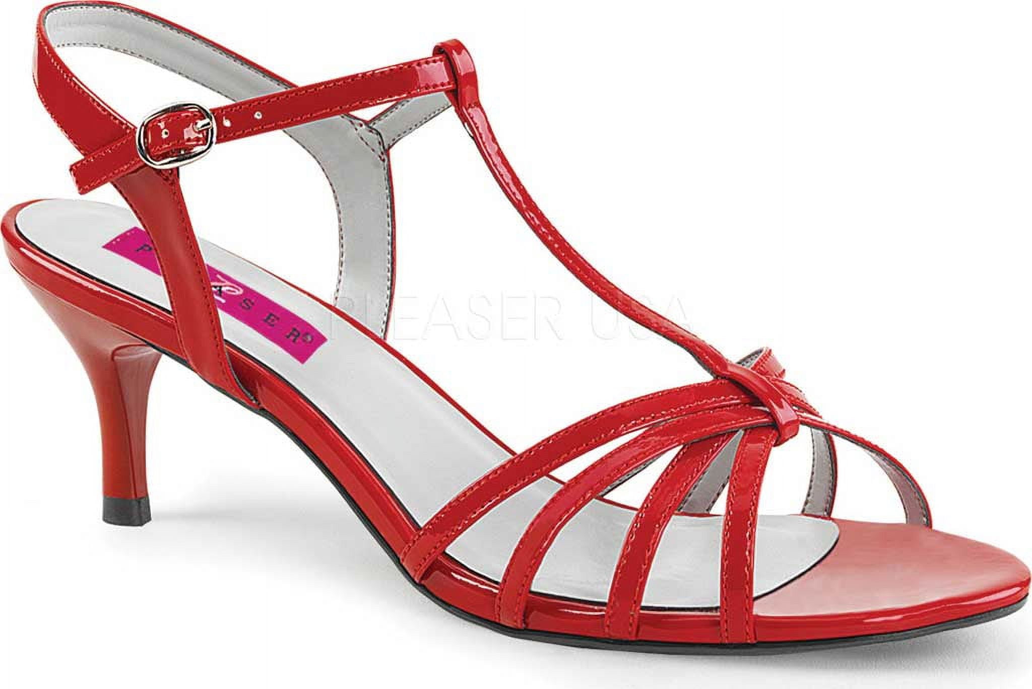 Women's Pleaser Pink Label Kitten 06 T-Strap Sandal - Walmart.com