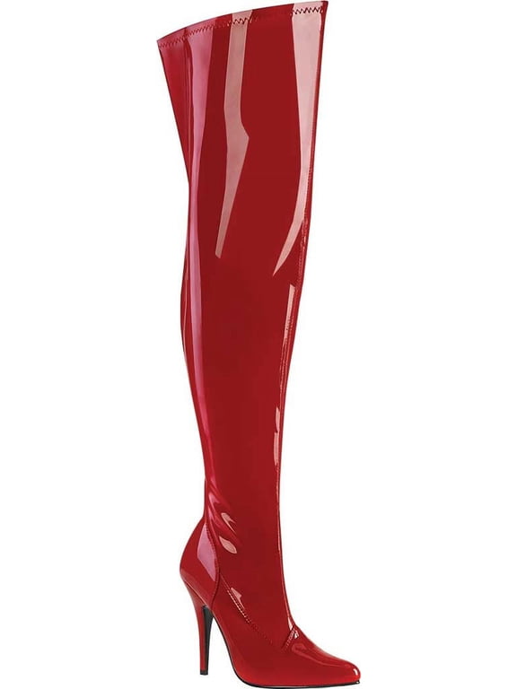 Women's Pleaser Pink Label Seduce 3000WC Wide Calf Thigh High Boot