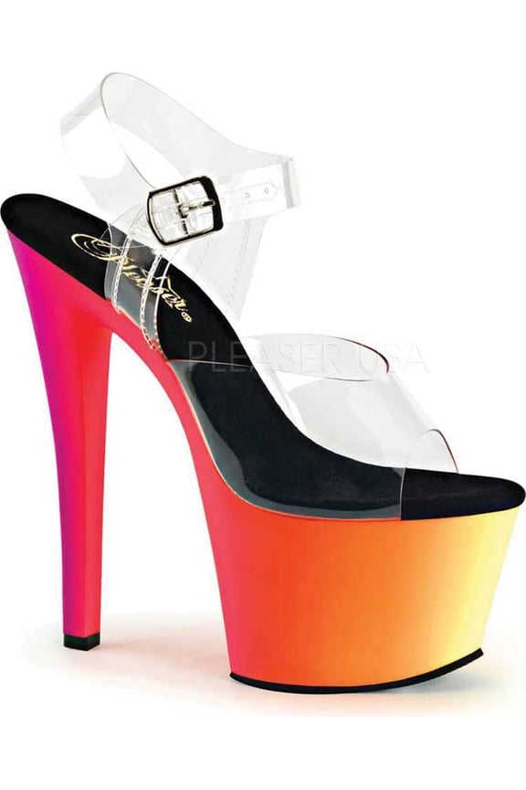 Women's Pleaser Rainbow 308UV Ankle Strap