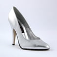 thumbnail image 1 of *5" Heel Pump - Slv Faux Leather, 6, 1 of 2