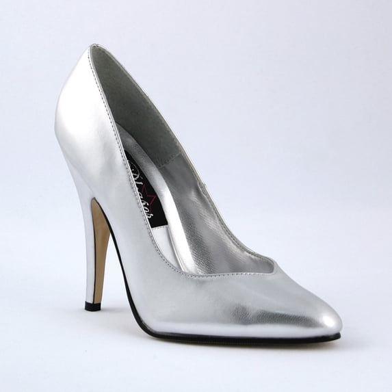 *5" Heel Pump - Slv Faux Leather, 6