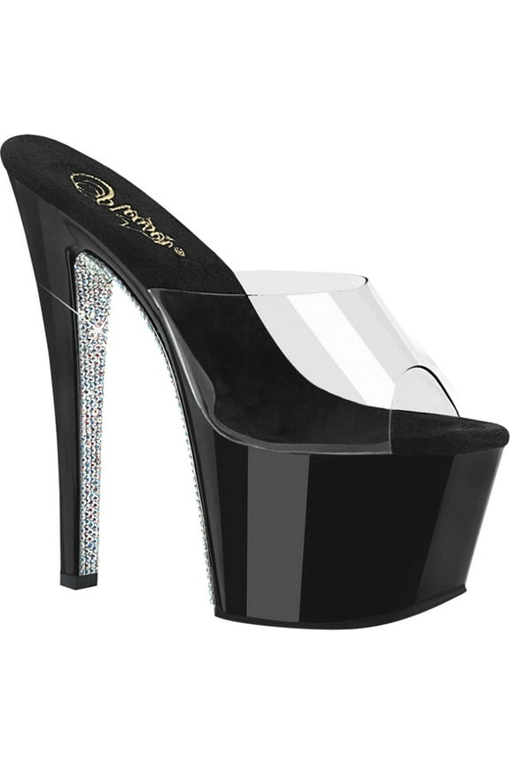 Women's Pleaser Sky 301CRS Heeled Platform Slide