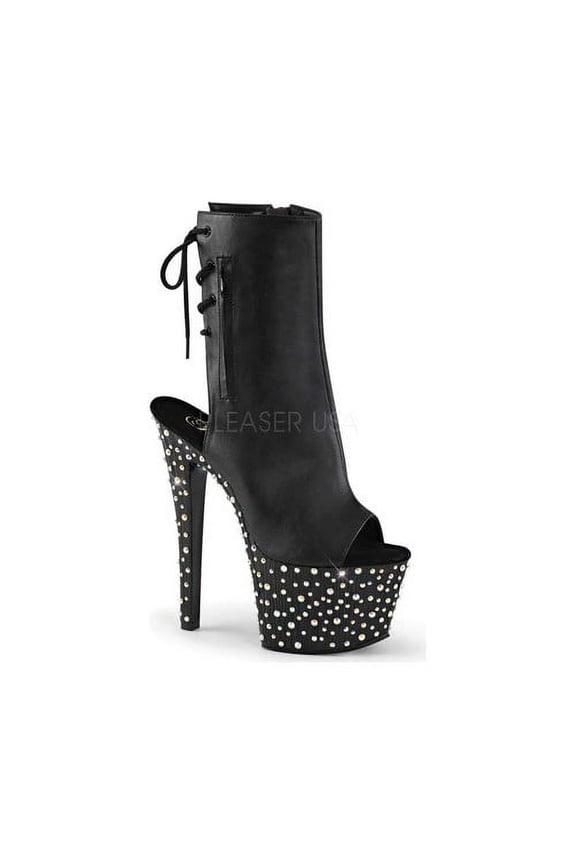Women's Pleaser Stardance 1018-7 Open-Toe Boot