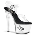thumbnail image 1 of 7" Sandal - Clr-Blk/Clr, 14, 1 of 2