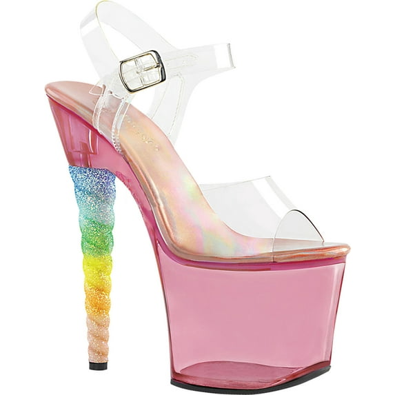 Women's Pleaser Unicorn 708T Ankle Strap Sandal