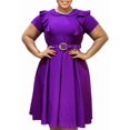 thumbnail image 1 of Women's Pleated A-Line Dresses Bodycon Business Dress Elegant Cocktail Party, 1 of 8