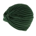 thumbnail image 1 of Women's Pleated Head Wrap Bonnet Turban - , as described Green, 1 of 4