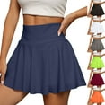 thumbnail image 1 of Women's Pleated Tennis Skirt Golf Skorts for Woman High Waisted Tummy Control Athletic Skirt with Pockets, 1 of 8