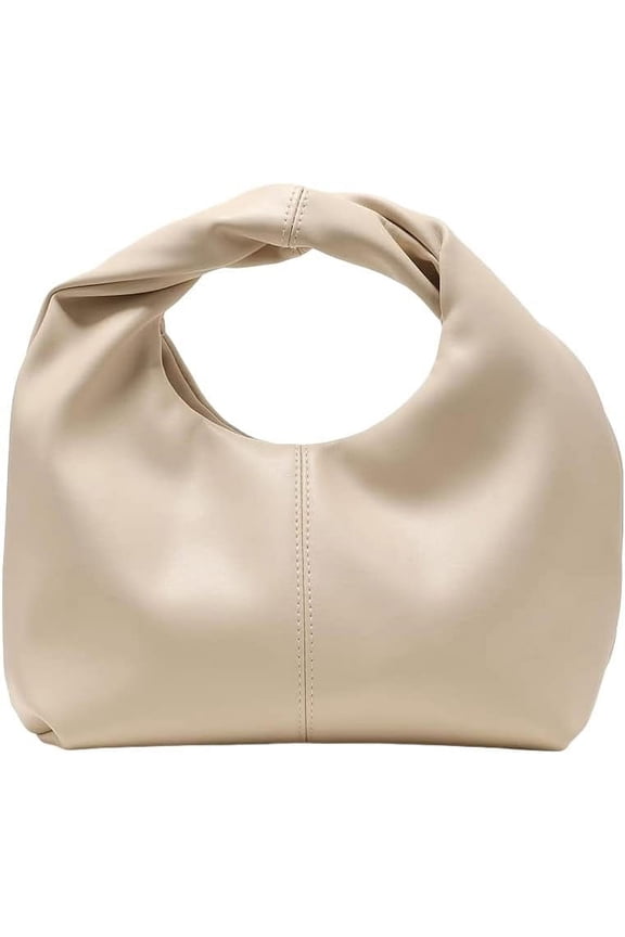 Women's Pleated Trimmed Tramp Bag Mini Handbag Clutch Dumpling Bag