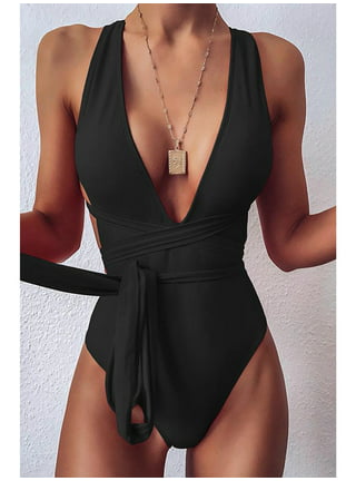 Deep V One Piece Swimsuit