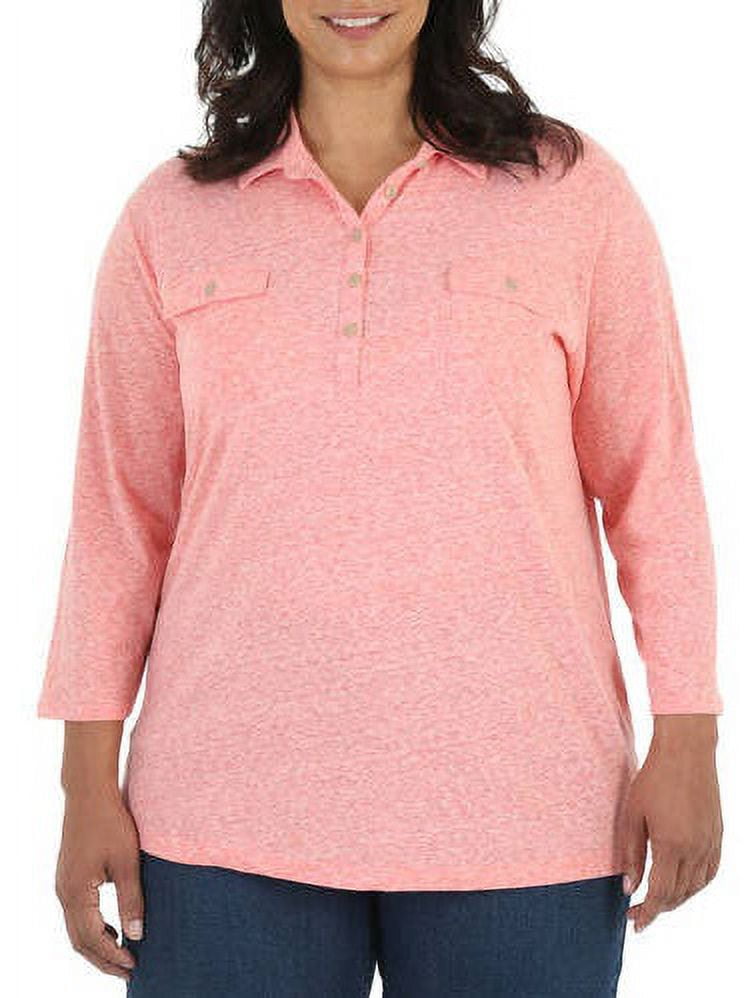 Women's Plus 3/4 Sleeve Knit Top