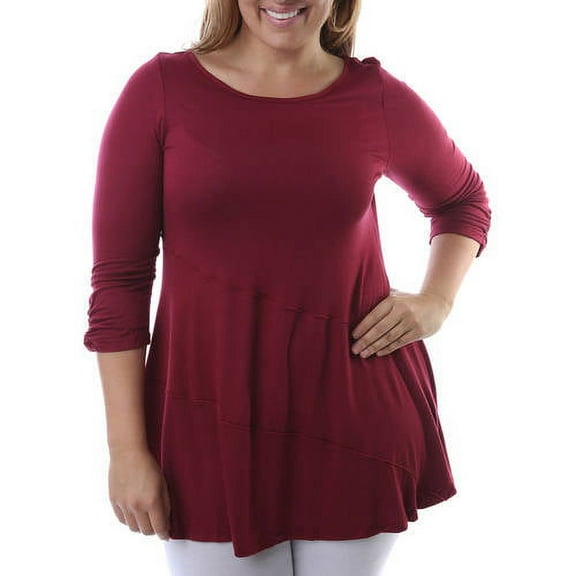 Women's Plus 3/4-length Tunic Top