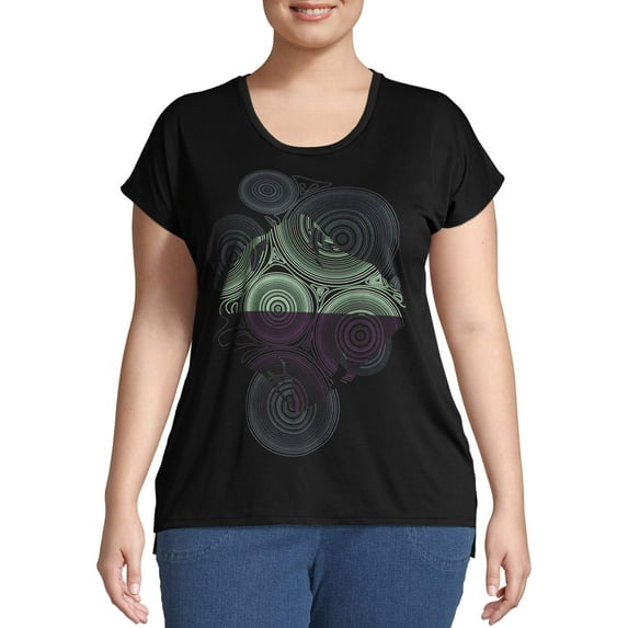 Women's Plus Active Short Sleeve Graphic Tee