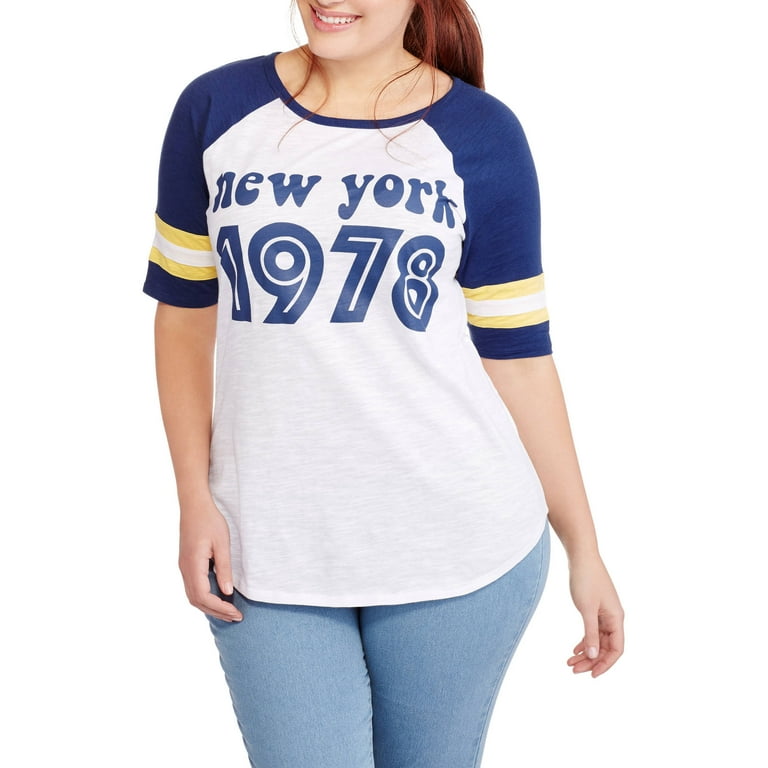 womens baseball tee walmart