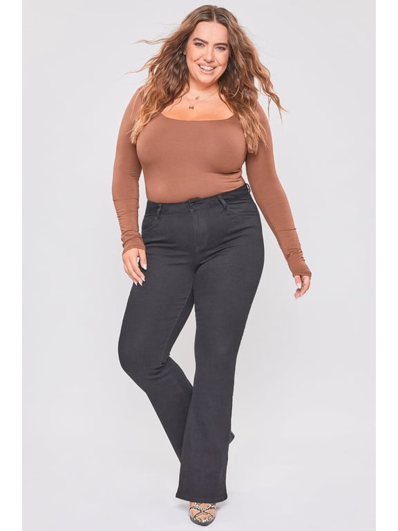 Women's Plus Size Basic Flare Jeans