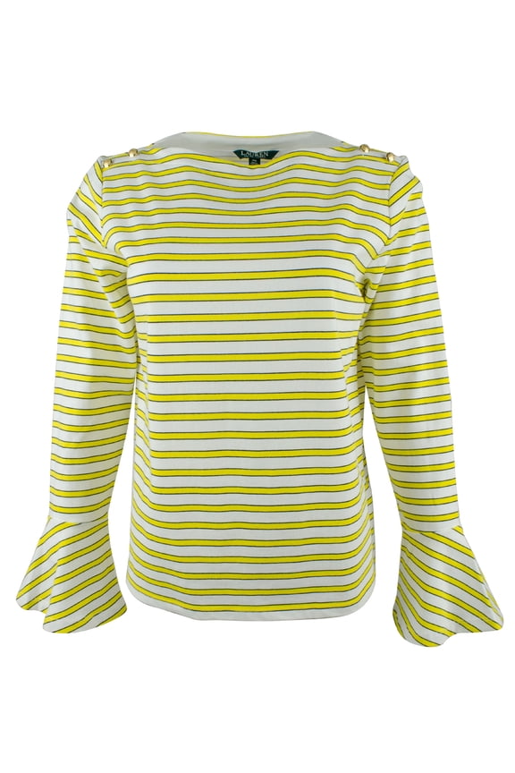 Women's Plus Bell-Sleeve Top-WM-2X