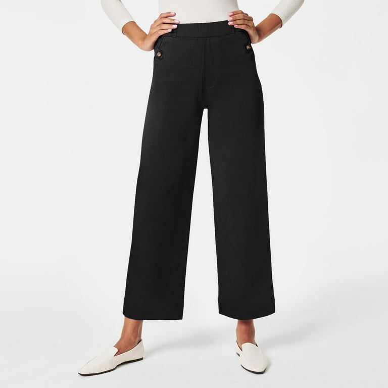 Leg Cropped Petite Crop Trousers ASOS DESIGN Petite Cord Cropped Wide Leg  Trousers With Contrast