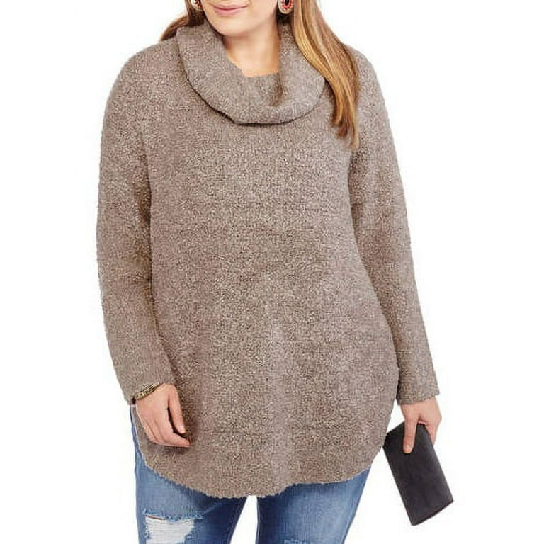 Boucle cowl neck best sale sweater