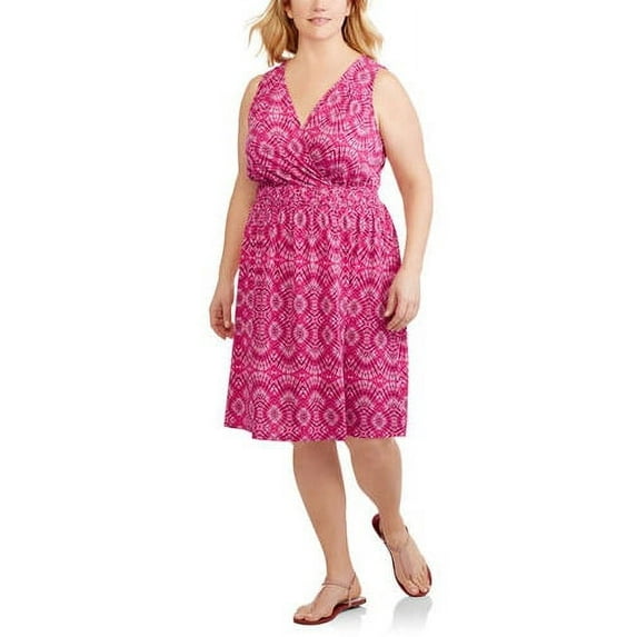 Women's Plus Braided Waist Flip Flop Dress