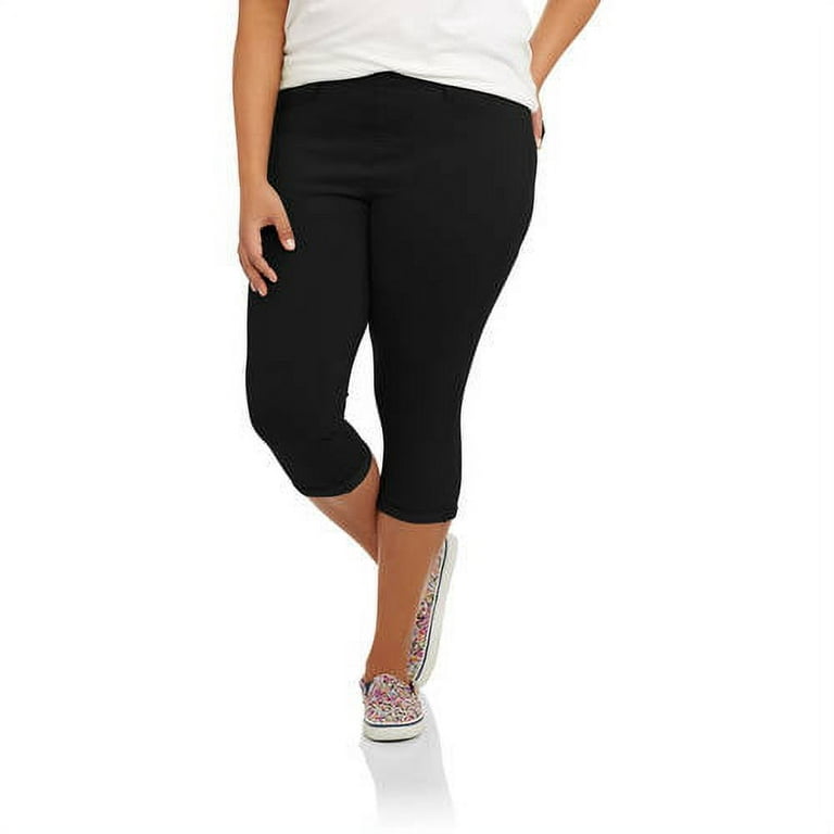 Women s Plus Capri Jeggings Walmart