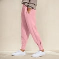 thumbnail image 1 of Women's Plus Capri Pants for Women Plus Size Dressy Dress Pants Women Stretchy Short Women's Solid Color Autumn and Winter High Waisted Comfortable Pocket Ankle Binding Sports and Casual Sweatpants, 1 of 7
