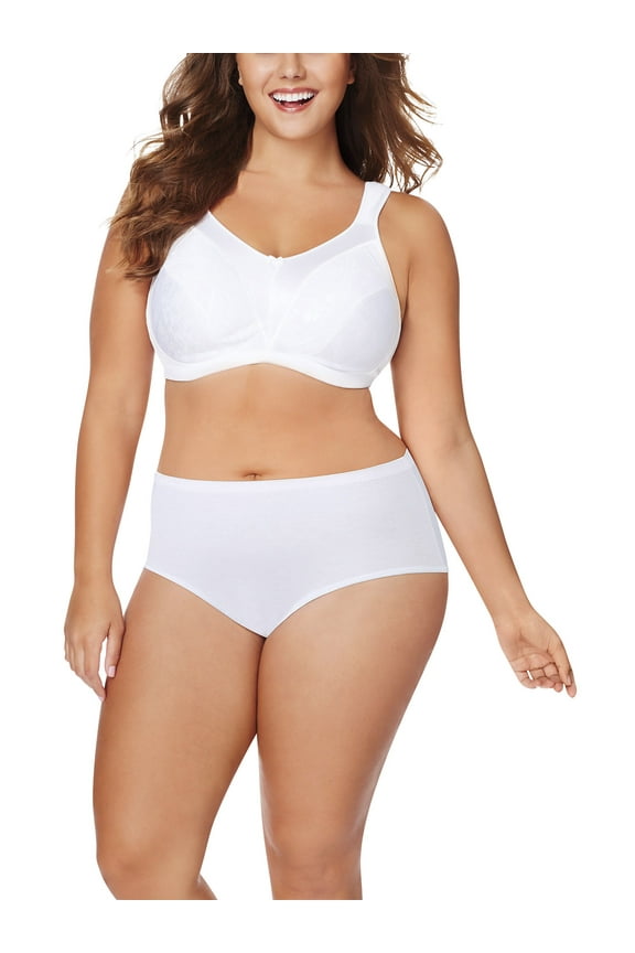 Women's Plus Cotton Brief Panties - 5+1 Bonus Pack