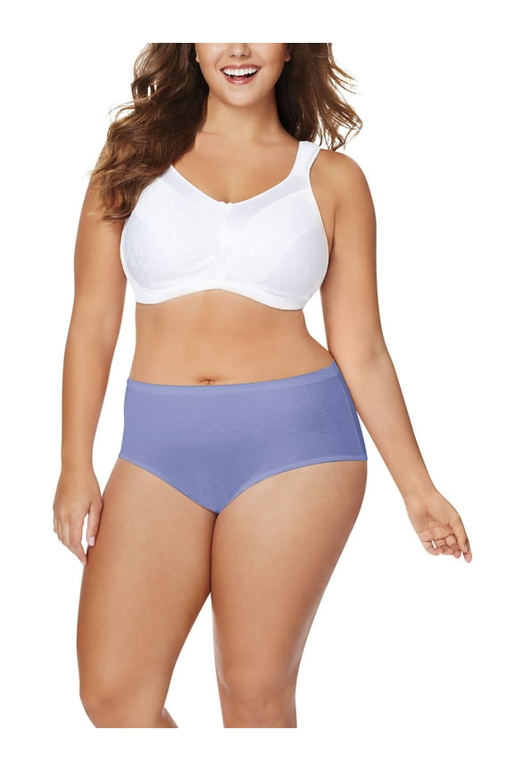 Women's Plus Cotton Brief Panties - 5+1 Bonus Pack