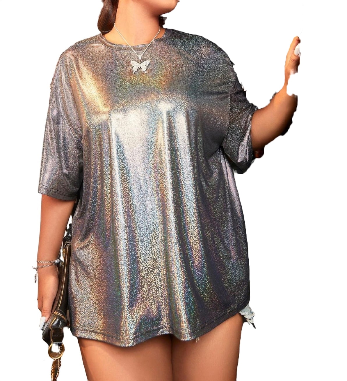 Ladies sequin tops size store 18