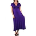 thumbnail image 1 of Women's Plus Faux Wrap Maxi Dress, 1 of 9
