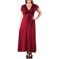 thumbnail image 1 of Women's Plus Faux Wrap Maxi Dress, 1 of 9