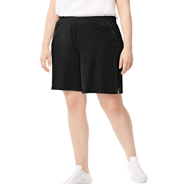 Women's Plus Jersey Pocket Short - Walmart.com