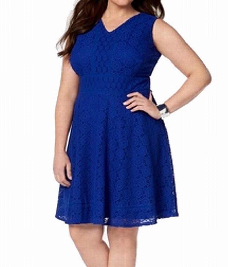 charter club dresses plus size Charter Club Plus Size Dot-Print Fit & Flare Dress, Created for Macy's