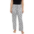 thumbnail image 1 of Women's Plus Mickey Mouse Pajama Pants Disney Lounge Wear All-Over Print Gray, 1 of 3