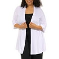 thumbnail image 1 of Women's Plus Size 3/4 Sleeve Open Shrug, 1 of 5