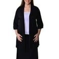 thumbnail image 1 of Women's Plus Size 3/4 Sleeve Open Shrug, 1 of 5