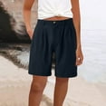 thumbnail image 1 of Women's Plus Size 3x Shorts with Pockets Drawstring Elastic Waist Summer, 1 of 5