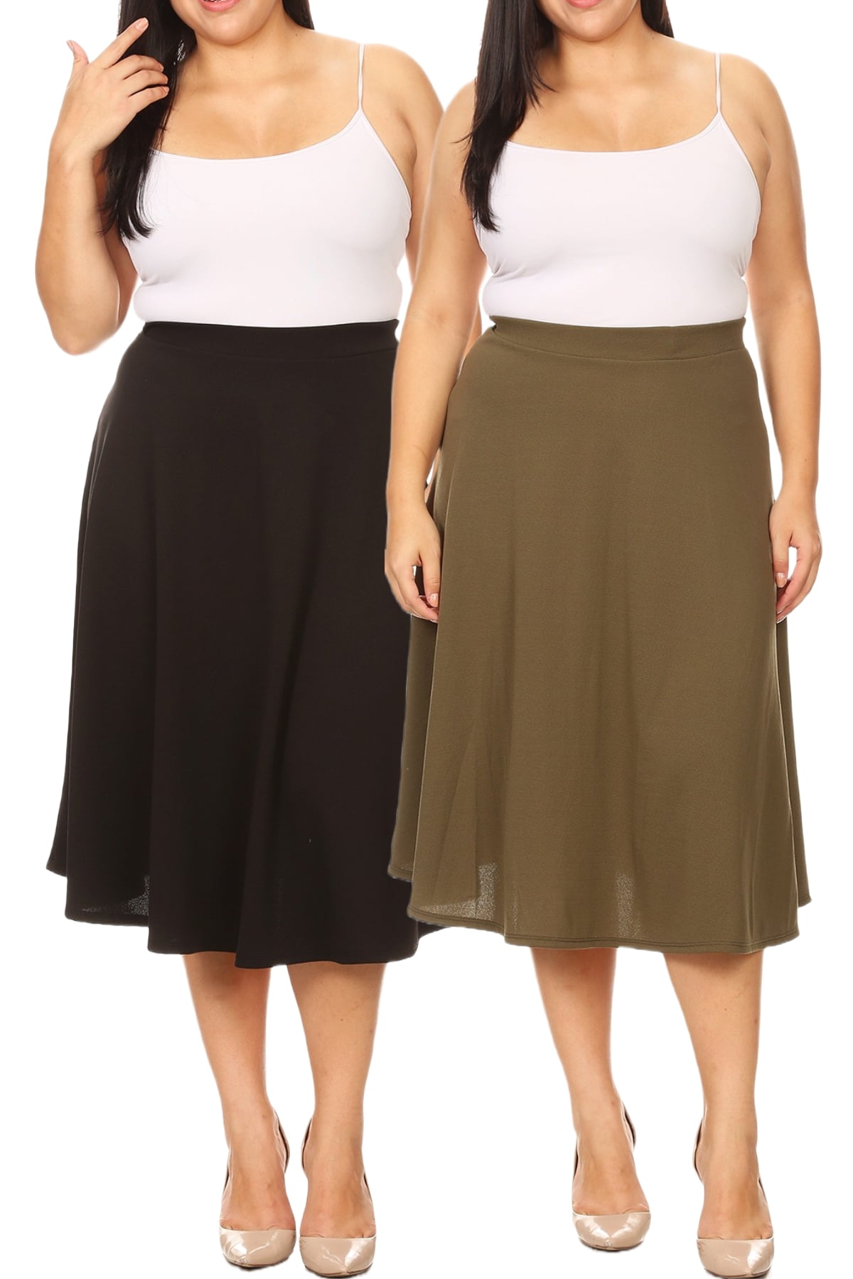 Women's plus size skirts cheap hotsell