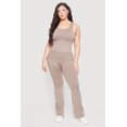 thumbnail image 1 of Women's Plus Size Acid Wash Textured Knit Flare Leggings, 1 of 4