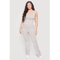 thumbnail image 1 of Women's Plus Size Acid Wash Textured Knit Flare Leggings, 1 of 4