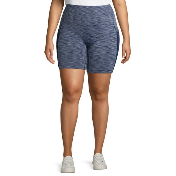Under Control Women’s Adult Plus Size Active Seamless Bicycle Short with Phone Pocket Bicycle Shorts