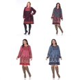 thumbnail image 1 of Women's Plus Size Apolline Embroidered Sweater Dress by Whitemark, 1 of 10