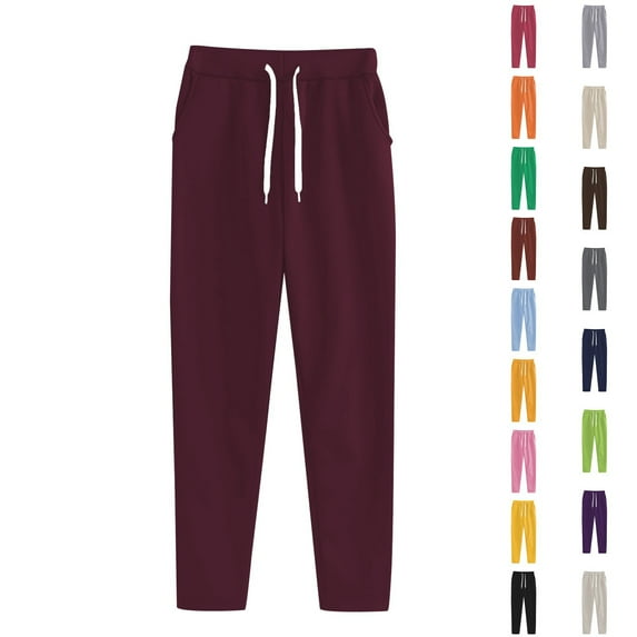 Women's Plus Size Athletic Casual Pants Comfortable Sports Wear for Autumn and Winter