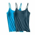 thumbnail image 1 of Women's Plus Size Athletic Tank Tops 2-Pack Solid Color Adjustable Camisole Yoga Sports, 1 of 2