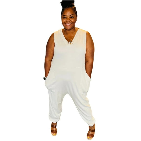 Women's Plus Size Baggy Jumpsuit