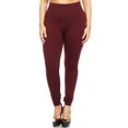 thumbnail image 1 of Women's Plus Size Banded Waist Leggings with Fleece Lining, 1 of 6