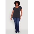 thumbnail image 1 of Women's Plus Size Basic V Neck T Shirt, 1 of 5