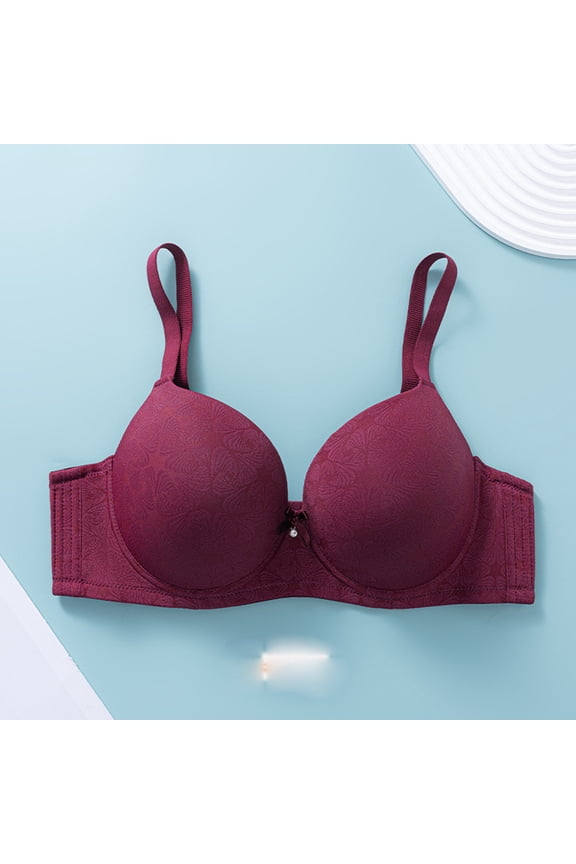 Women's Plus Size Bras for Large Breasts, Underwire Full Coverage Bra Seamless Cup Bralette